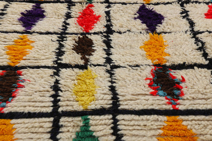 4 x 11 Colorful Vintage Moroccan Azilal Rug 21805