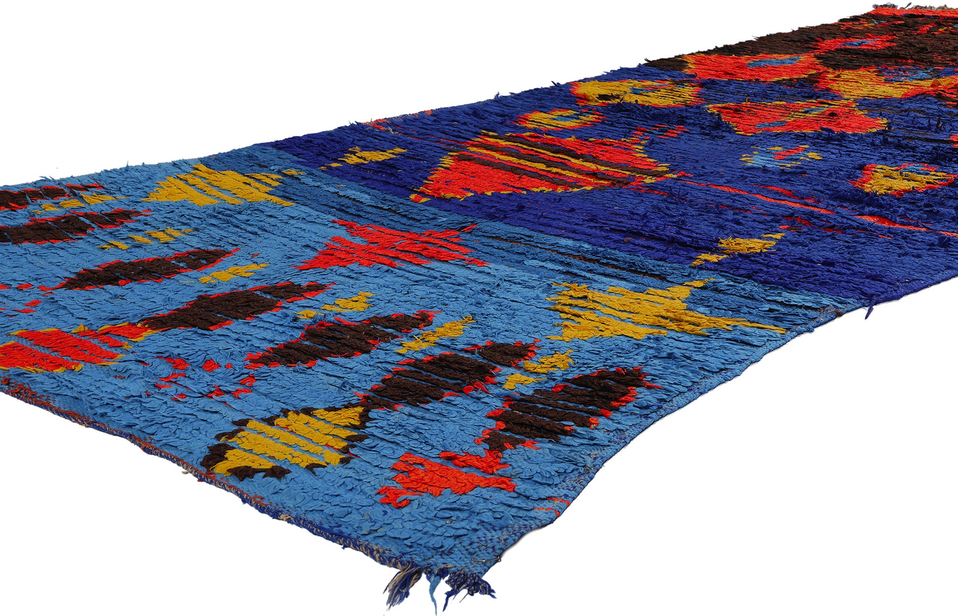 4 x 11 Colorful Vintage Moroccan Azilal Rug 21761