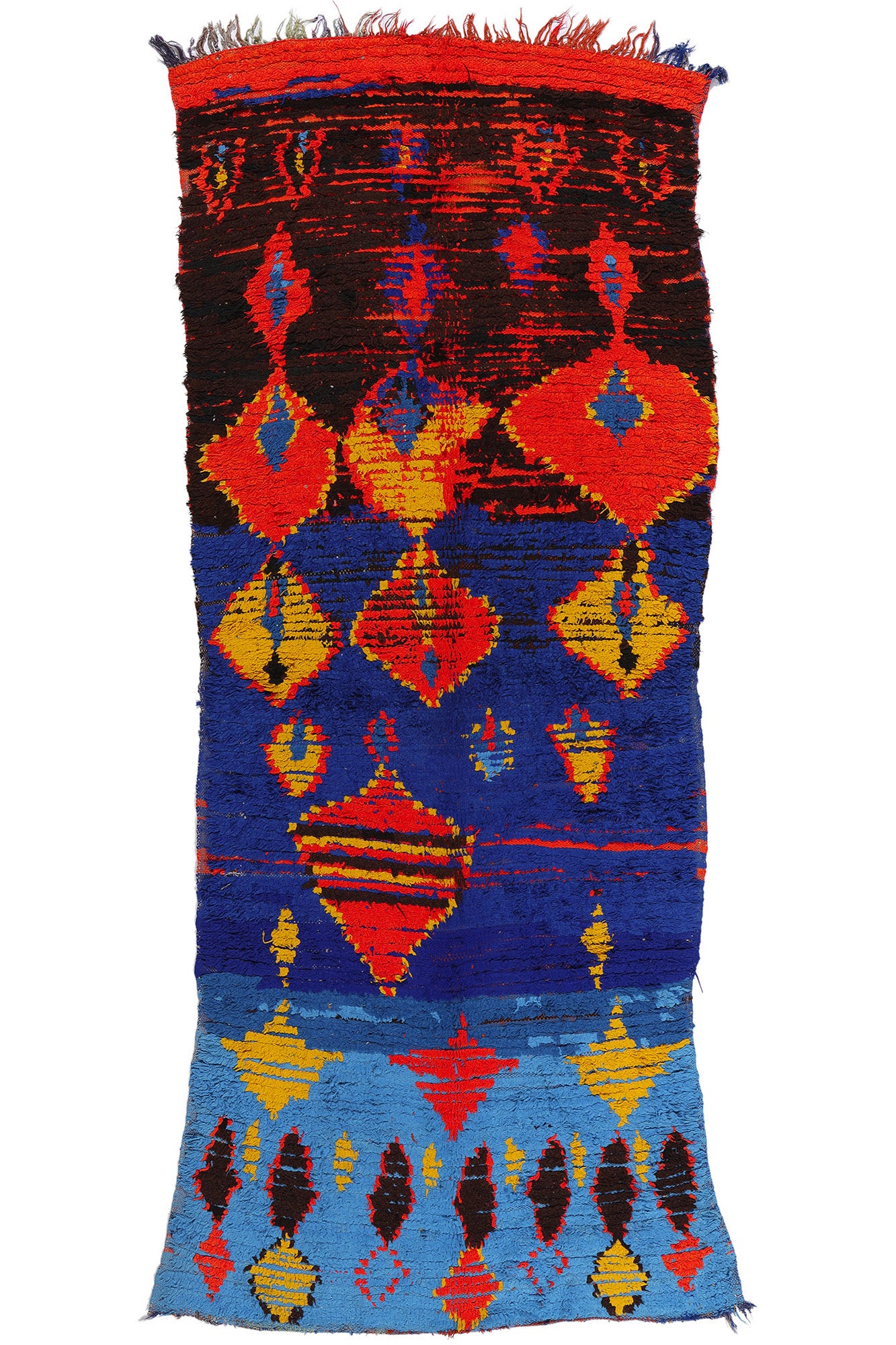 4 x 11 Colorful Vintage Moroccan Azilal Rug 21761
