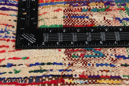 4 x 6 Vintage Checkered Moroccan Azilal Rug 21721