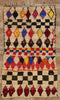 4 x 7 Colorful Vintage Moroccan Azilal Rag Rug 21783