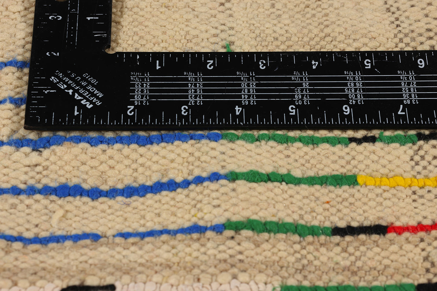 4 x 7 Colorful Vintage Moroccan Azilal Rag Rug 21738