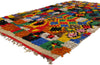 4 x 7 Colorful Vintage Moroccan Azilal Rag Rug 21738