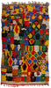 4 x 7 Colorful Vintage Moroccan Azilal Rag Rug 21738