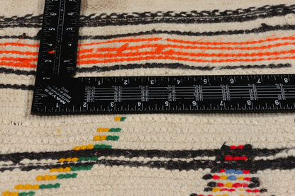 4 x 7 Colorful Vintage Moroccan Azilal Rug 21736
