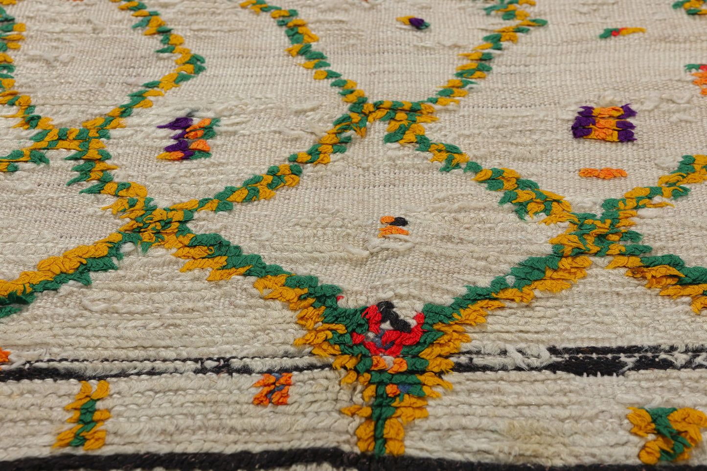 4 x 7 Colorful Vintage Moroccan Azilal Rug 21736