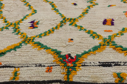 4 x 7 Colorful Vintage Moroccan Azilal Rug 21736