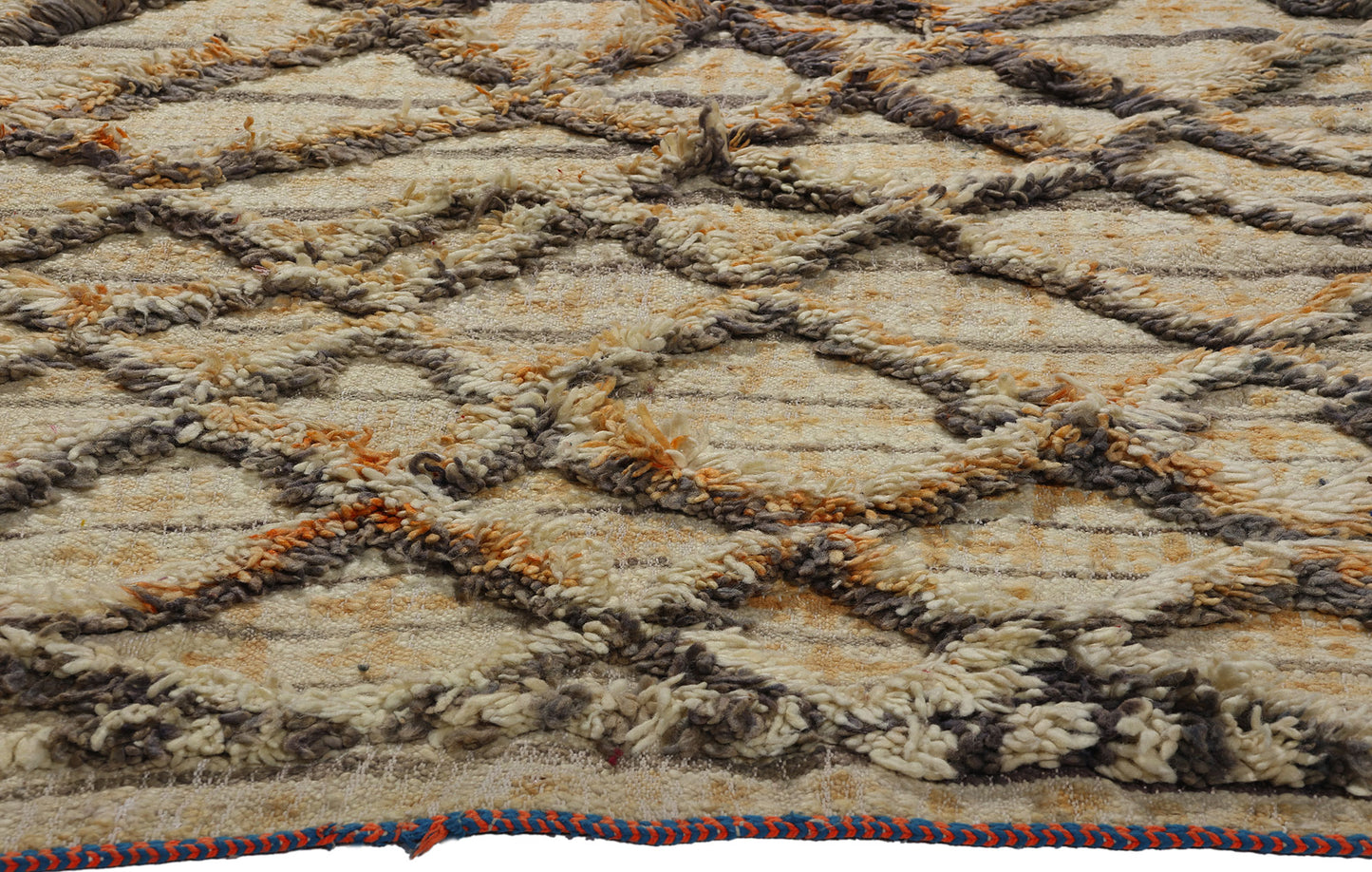 4 x 7 Vintage High-Low Moroccan Azilal Rug 21744