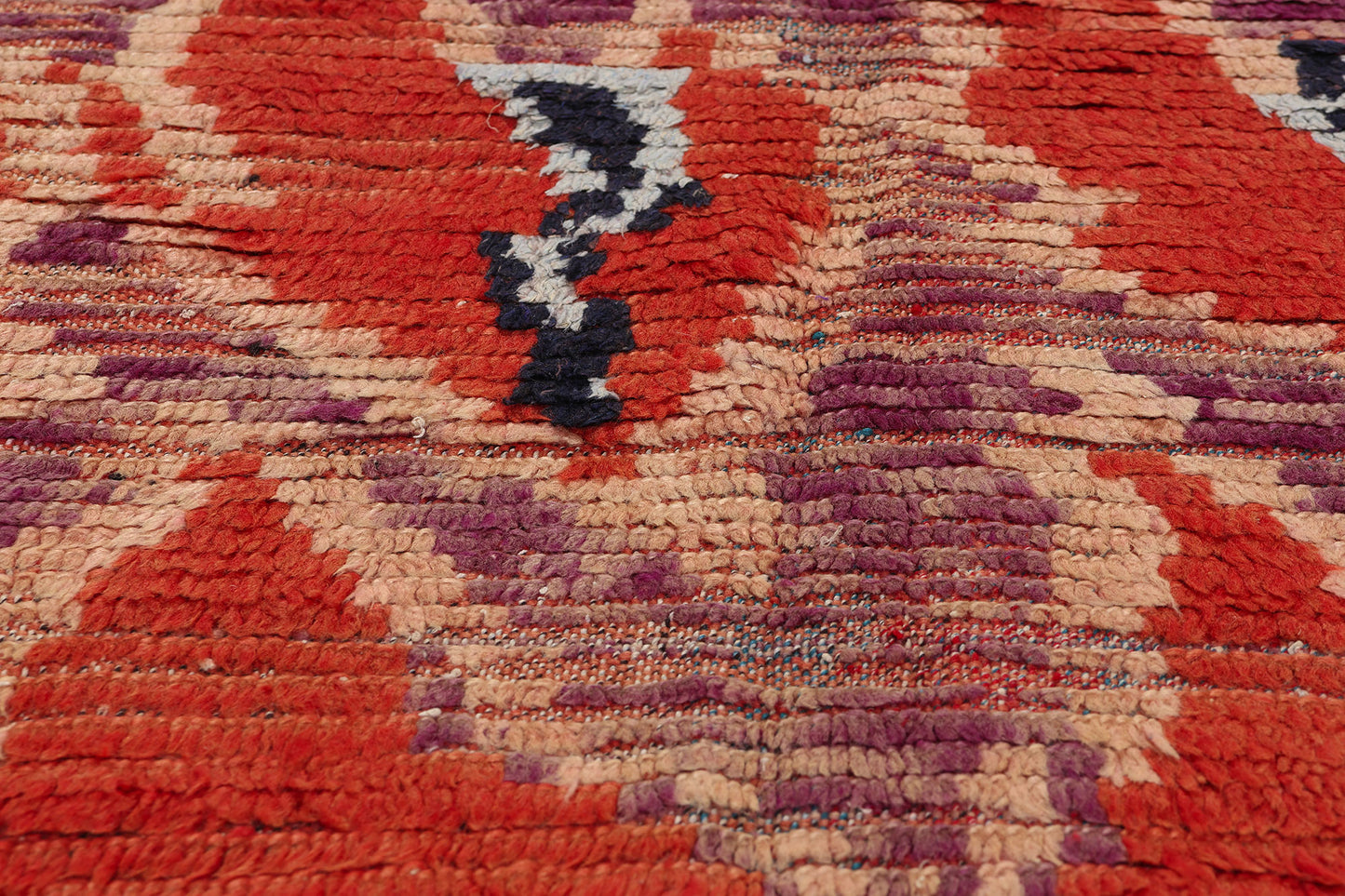 4 x 8 Vintage Red Moroccan Azilal Rug 21734