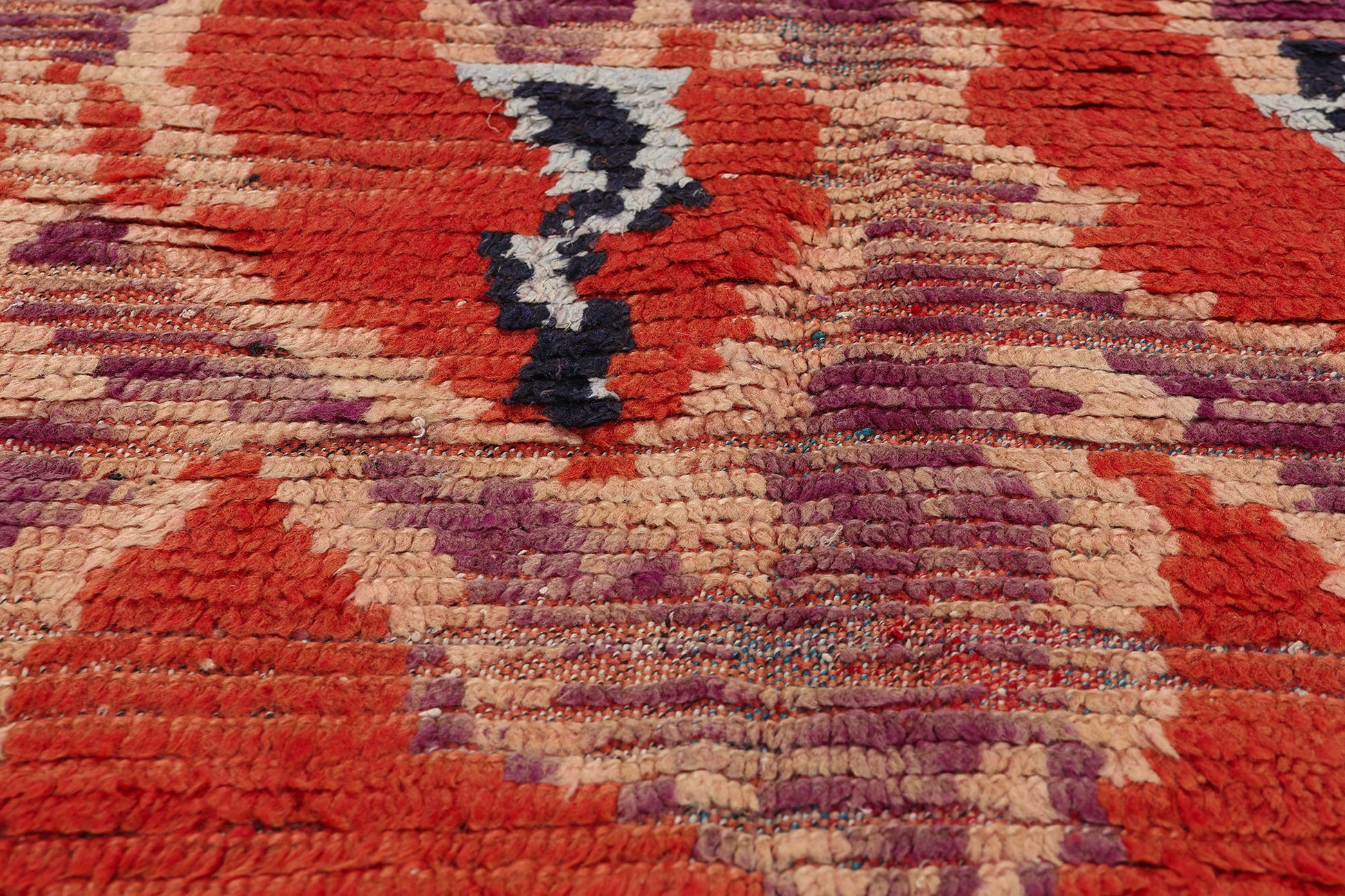 4 x 8 Vintage Red Moroccan Azilal Rug 21734