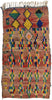 4 x 8 Colorful Vintage Moroccan Azilal Rug 21797