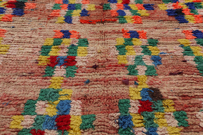 4 x 8 Colorful Vintage Moroccan Azilal Rug 21797