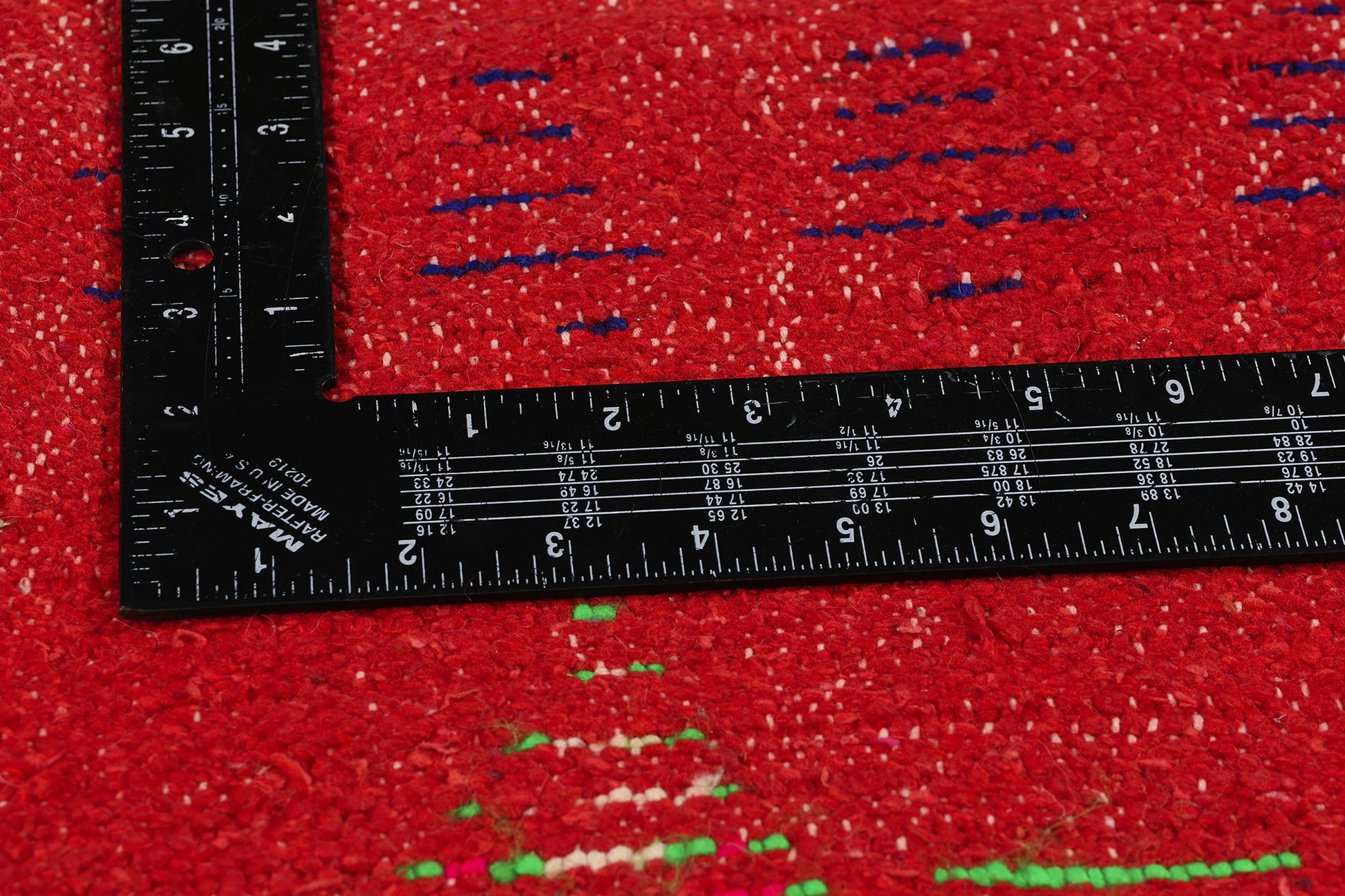 4 x 9 Vintage Red Moroccan Azilal Rug 21807