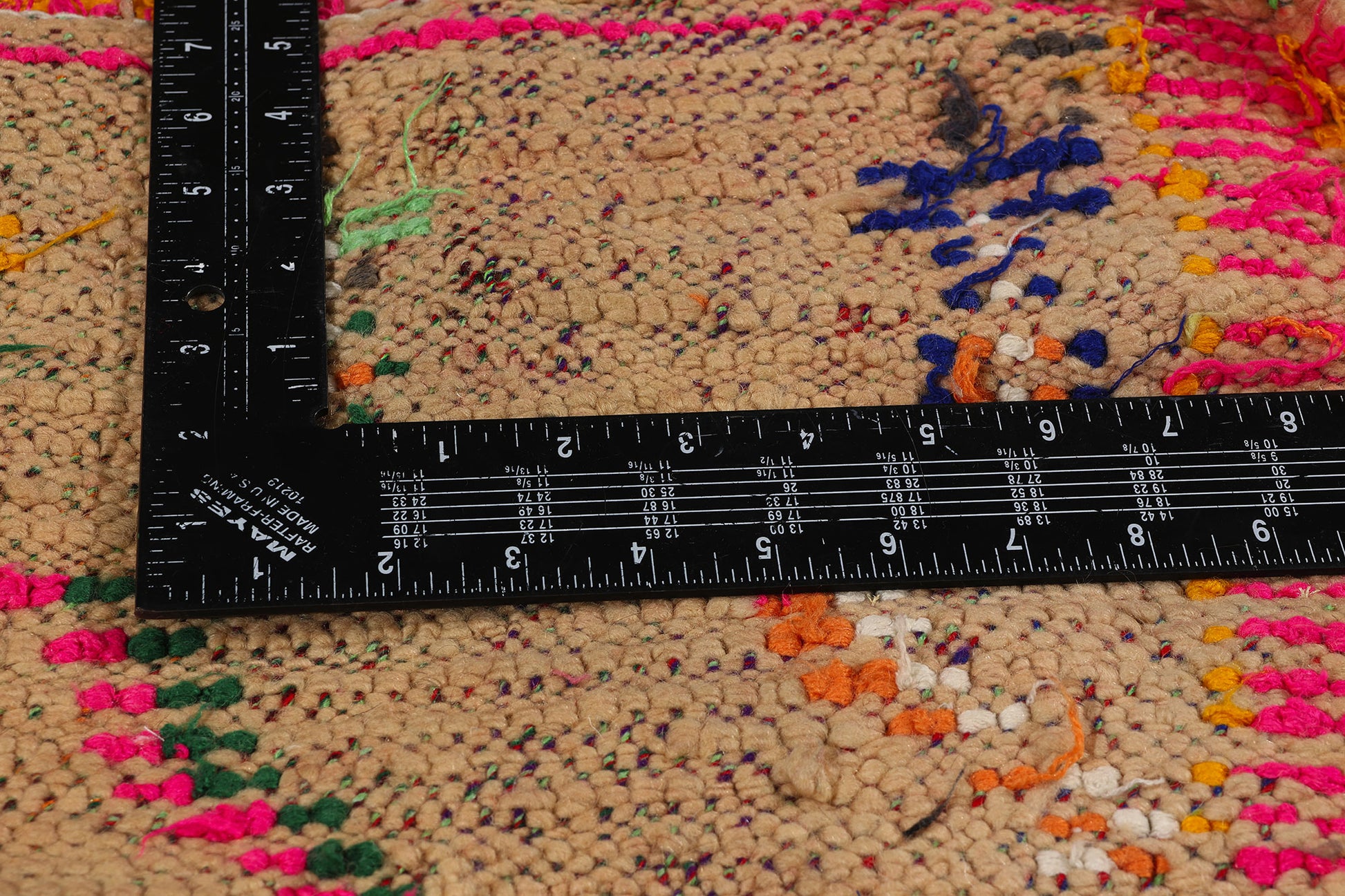 4 x 9 Colorful Vintage Moroccan Azilal Rug 21829