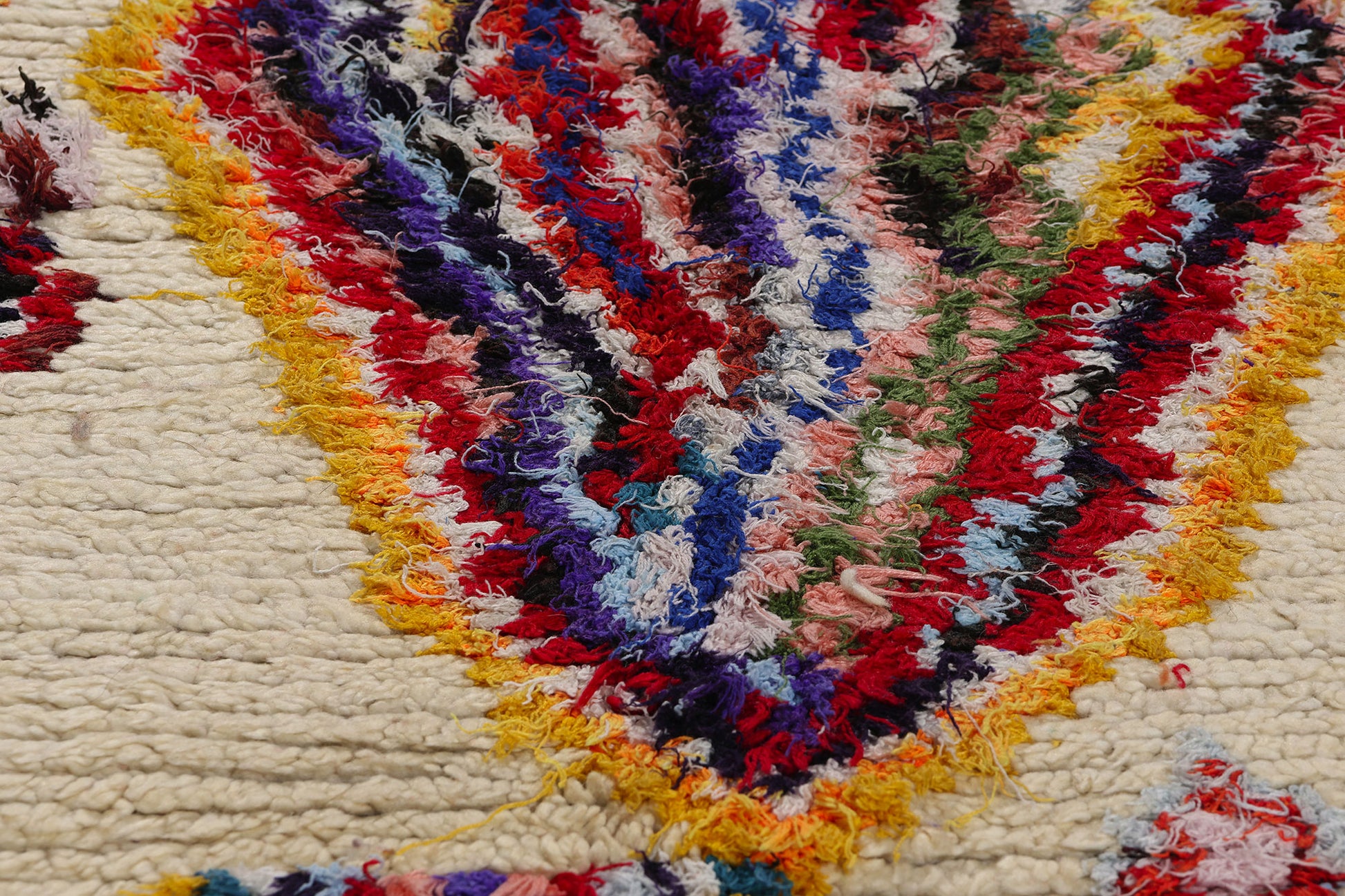 5 x 10 Colorful Vintage Moroccan Azilal Rug 21821
