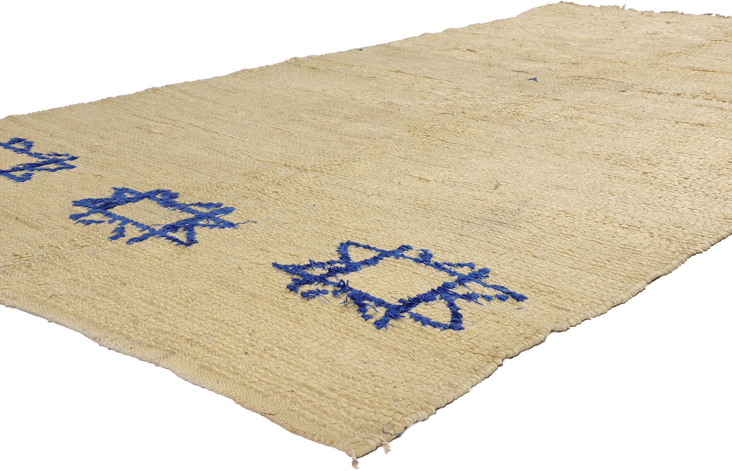 5 x 10 Vintage Neutral Moroccan Azilal Rug 21756