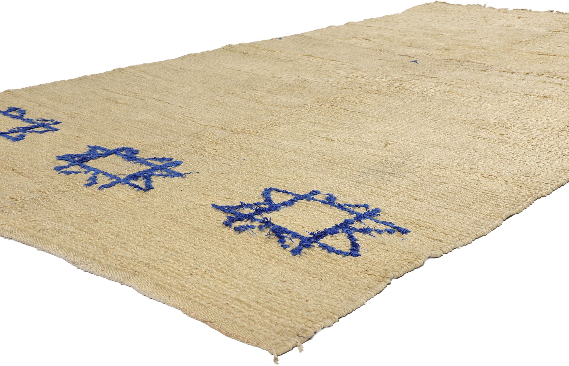 5 x 10 Vintage Neutral Moroccan Azilal Rug 21756