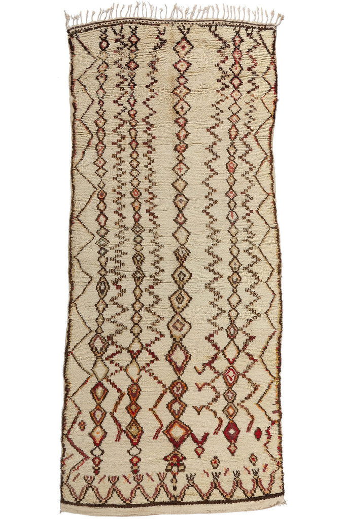 5 x 12 Vintage Neutral Moroccan Azilal Rug 21826