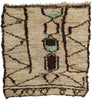 5 x 5 Vintage Neutral Moroccan Azilal Rug 21763