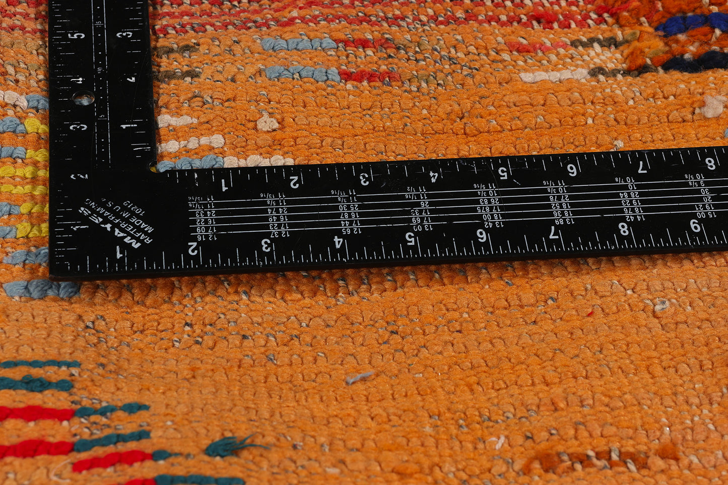 5 x 6 Vintage Orange Moroccan Azilal Rug 21798
