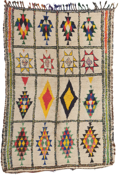 5 x 7 Vintage Moroccan Azilal Rug 20286