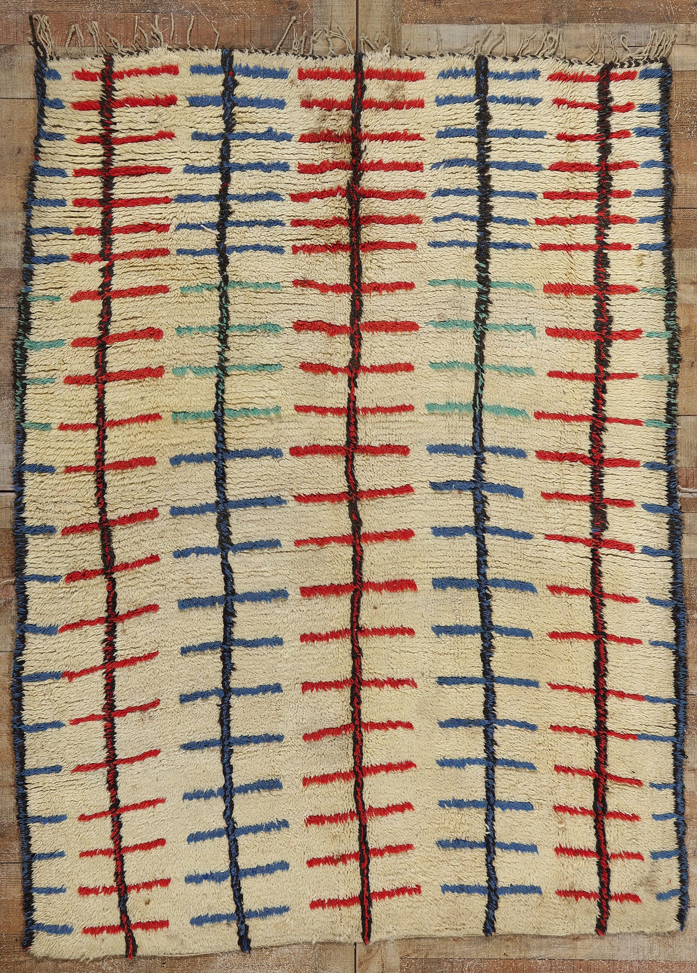 5 x 7 Vintage Moroccan Azilal Rug 21811