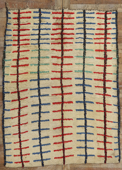 5 x 7 Vintage Moroccan Azilal Rug 21811