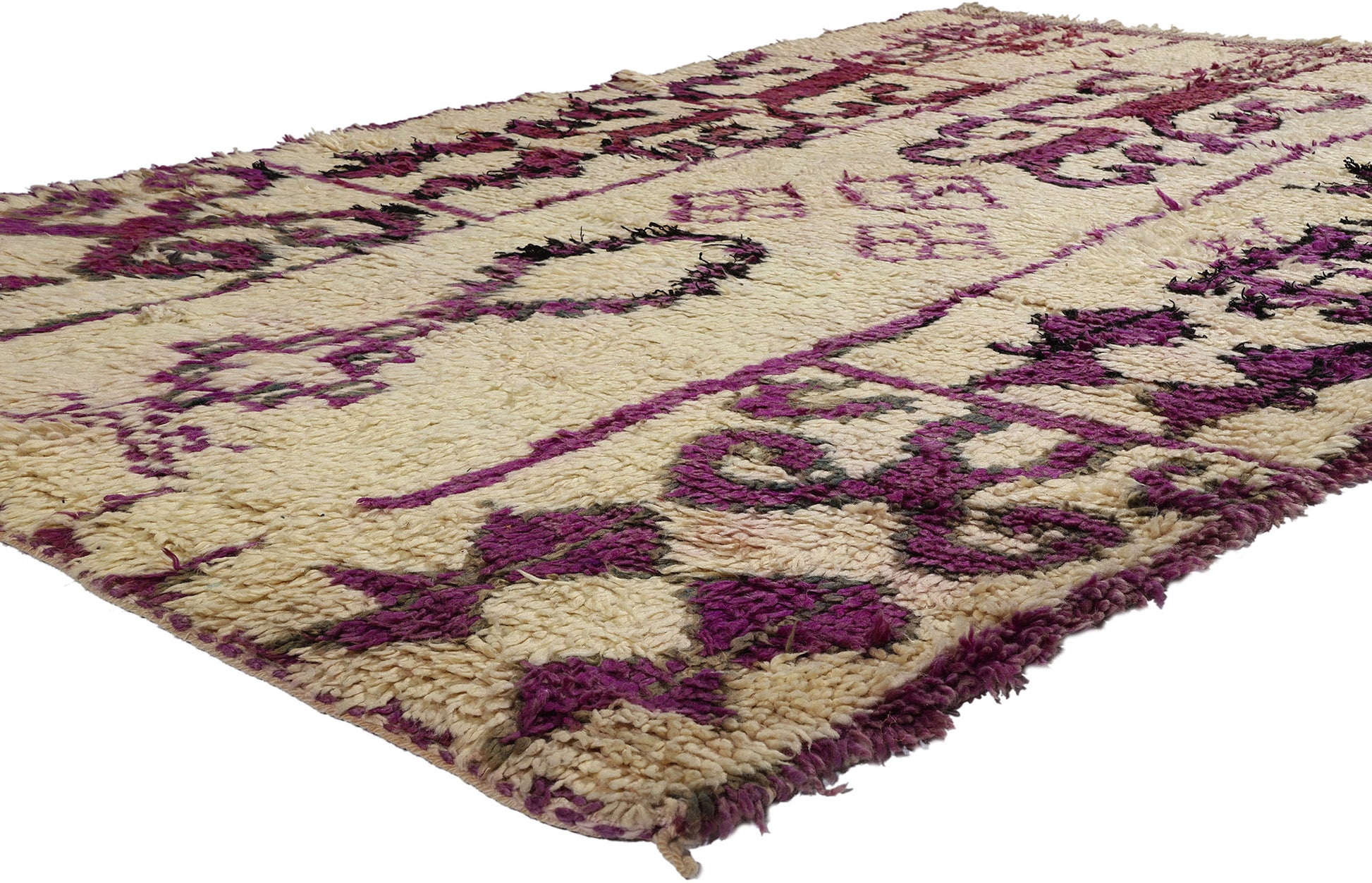 5 x 8 Vintage Moroccan Azilal Rug 21728���
