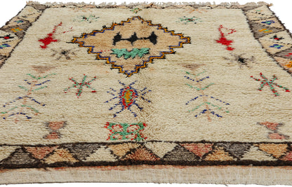 5 x 8 Colorful Vintage Moroccan Azilal Rug 21827