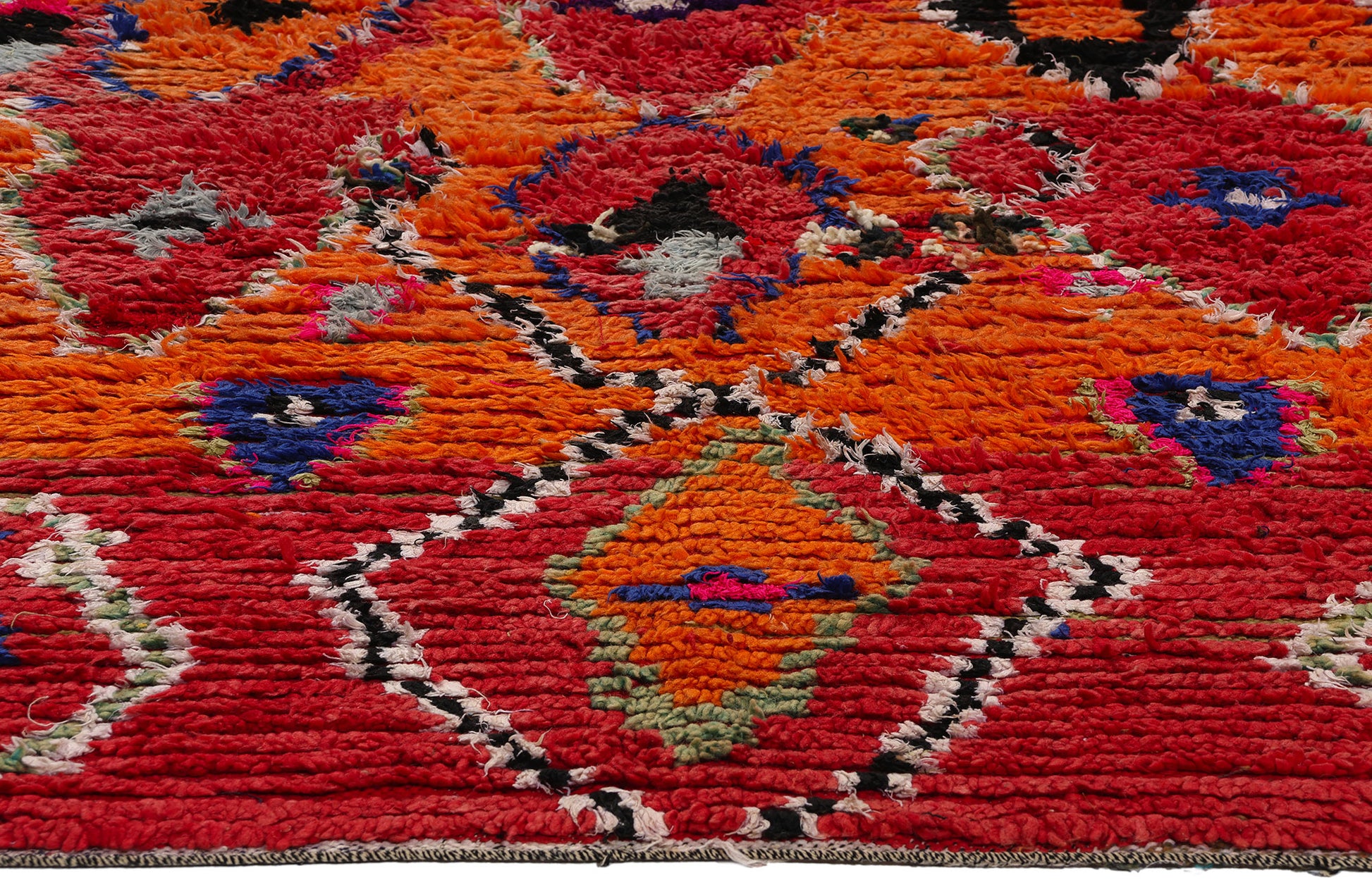5 x 8 Vintage Red Moroccan Azilal Rug 21735