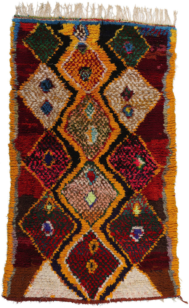 5 x 8 Vintage Red Moroccan Azilal Rug 21749