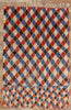 5 x 8 Vintage Harlequin Moroccan Azilal Rug 21755