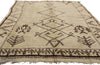 5 x 8 Vintage Neutral Moroccan Azilal Rug 21752