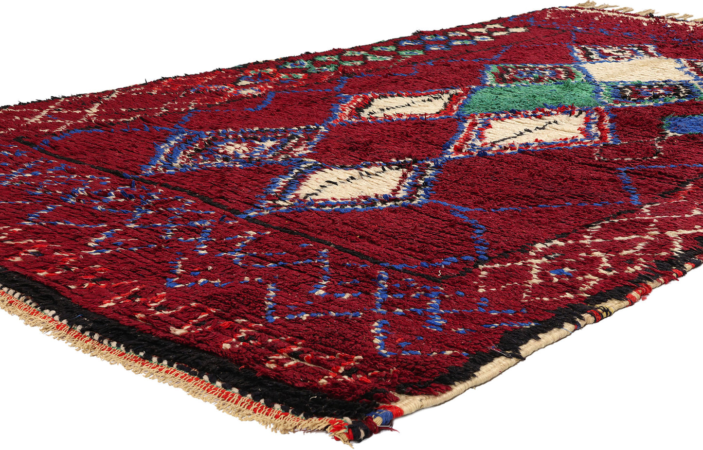 5 x 9 Vintage Red Moroccan Azilal Rug 21737