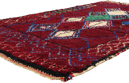 5 x 9 Vintage Red Moroccan Azilal Rug 21737