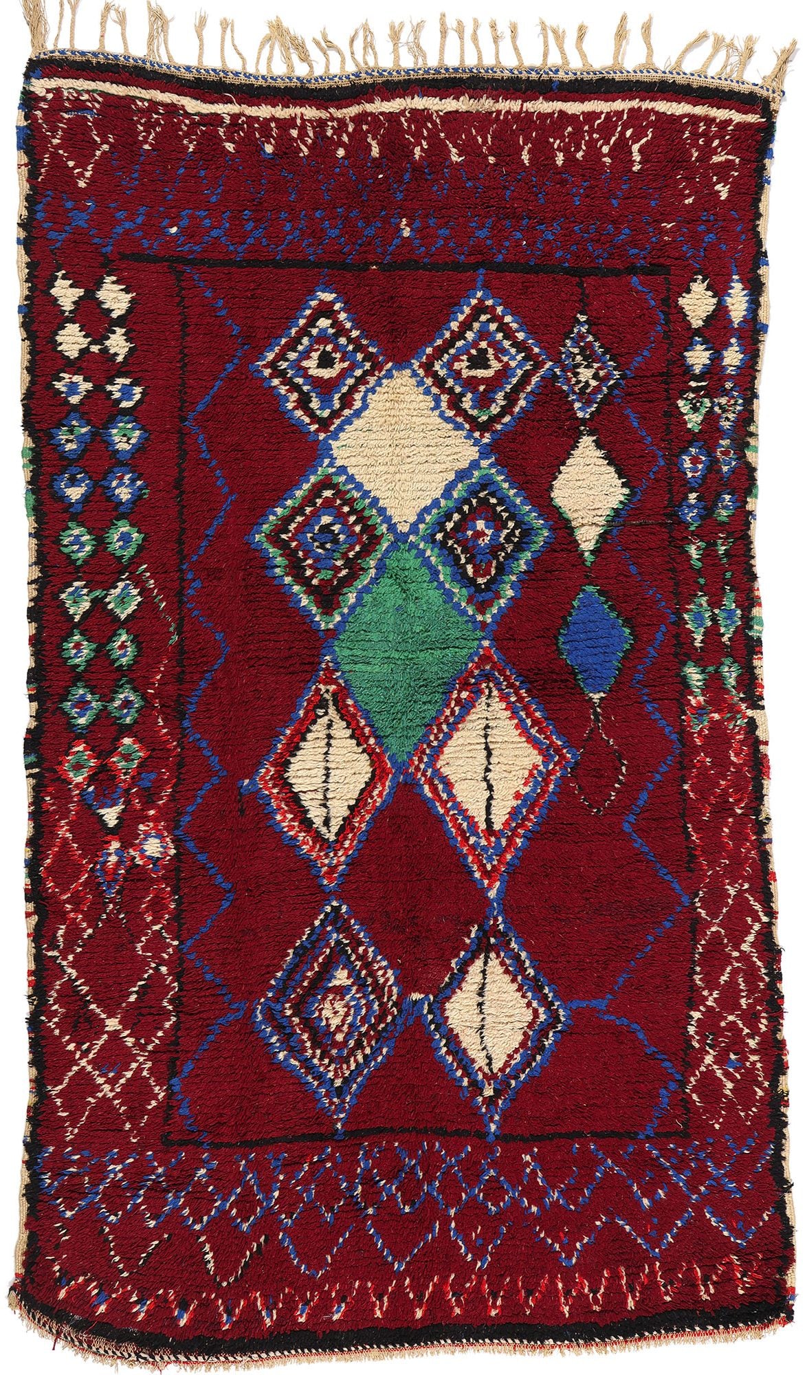 5 x 9 Vintage Red Moroccan Azilal Rug 21737