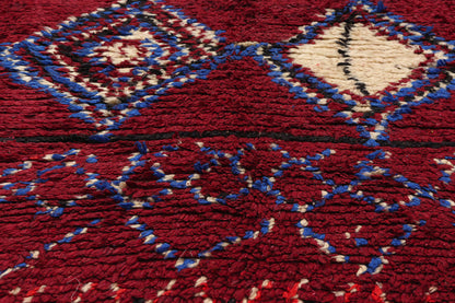 5 x 9 Vintage Red Moroccan Azilal Rug 21737