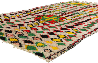 5 x 9 Colorful Vintage Moroccan Azilal Rug 21785