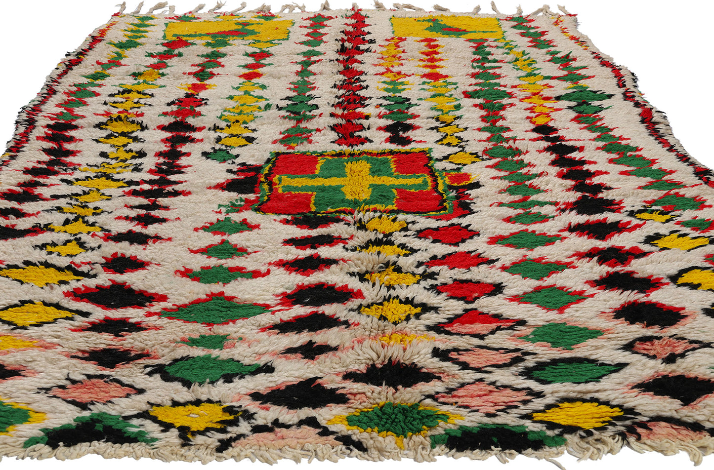 5 x 9 Colorful Vintage Moroccan Azilal Rug 21785