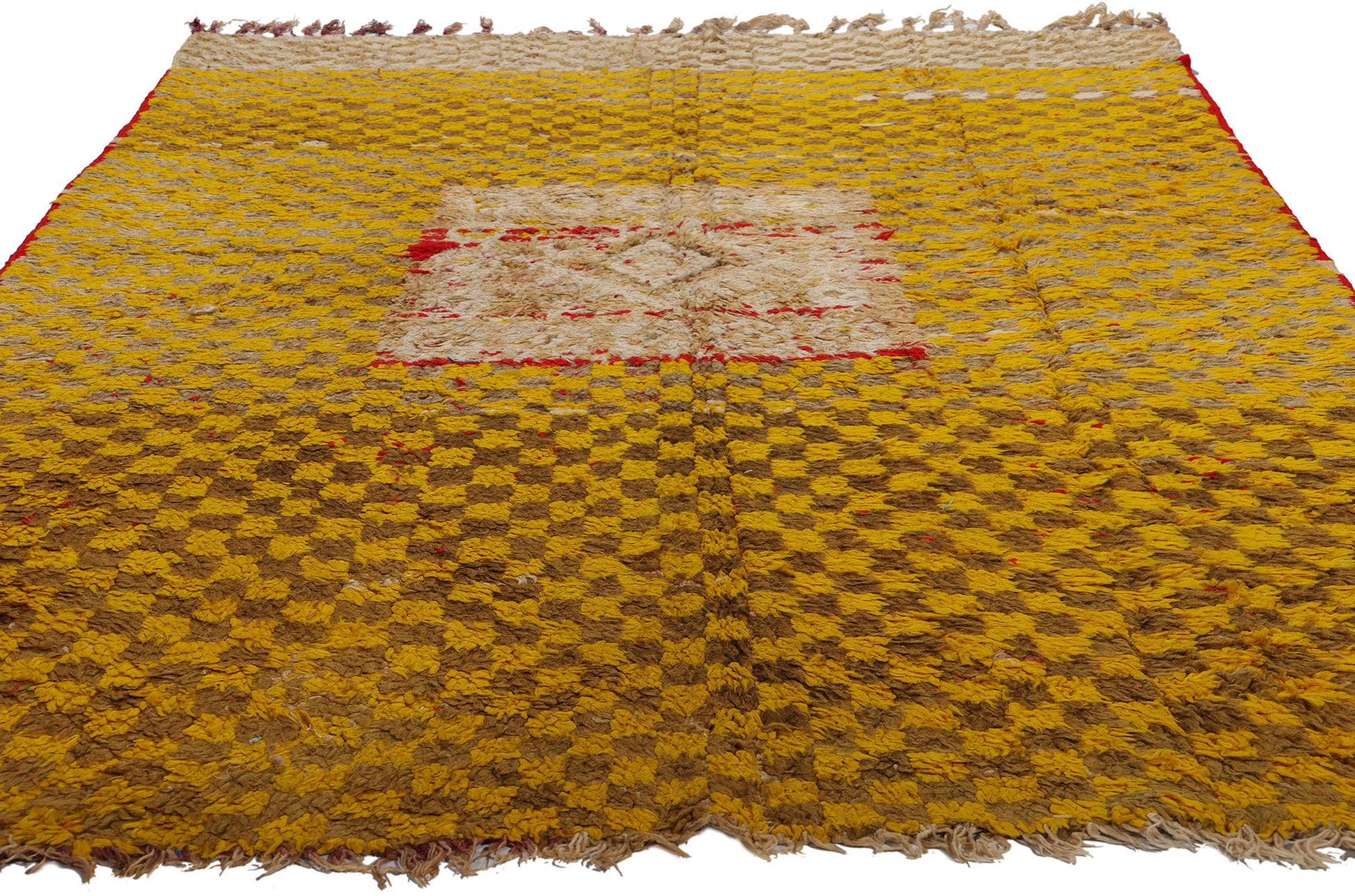 5 x 9 Vintage Gold Moroccan Azilal Rug 21745