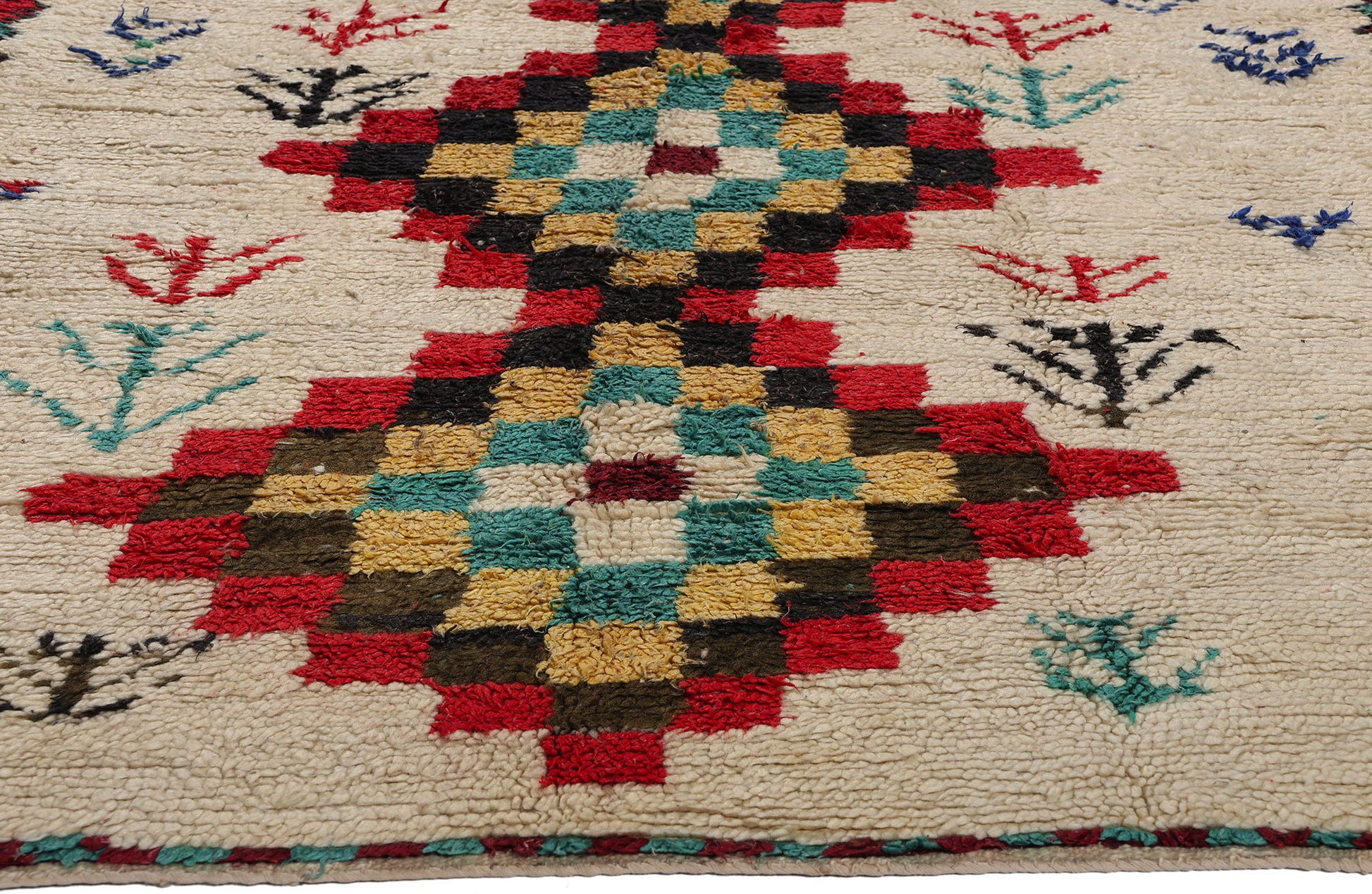 5 x 9 Colorful Vintage Moroccan Azilal Rug 21751