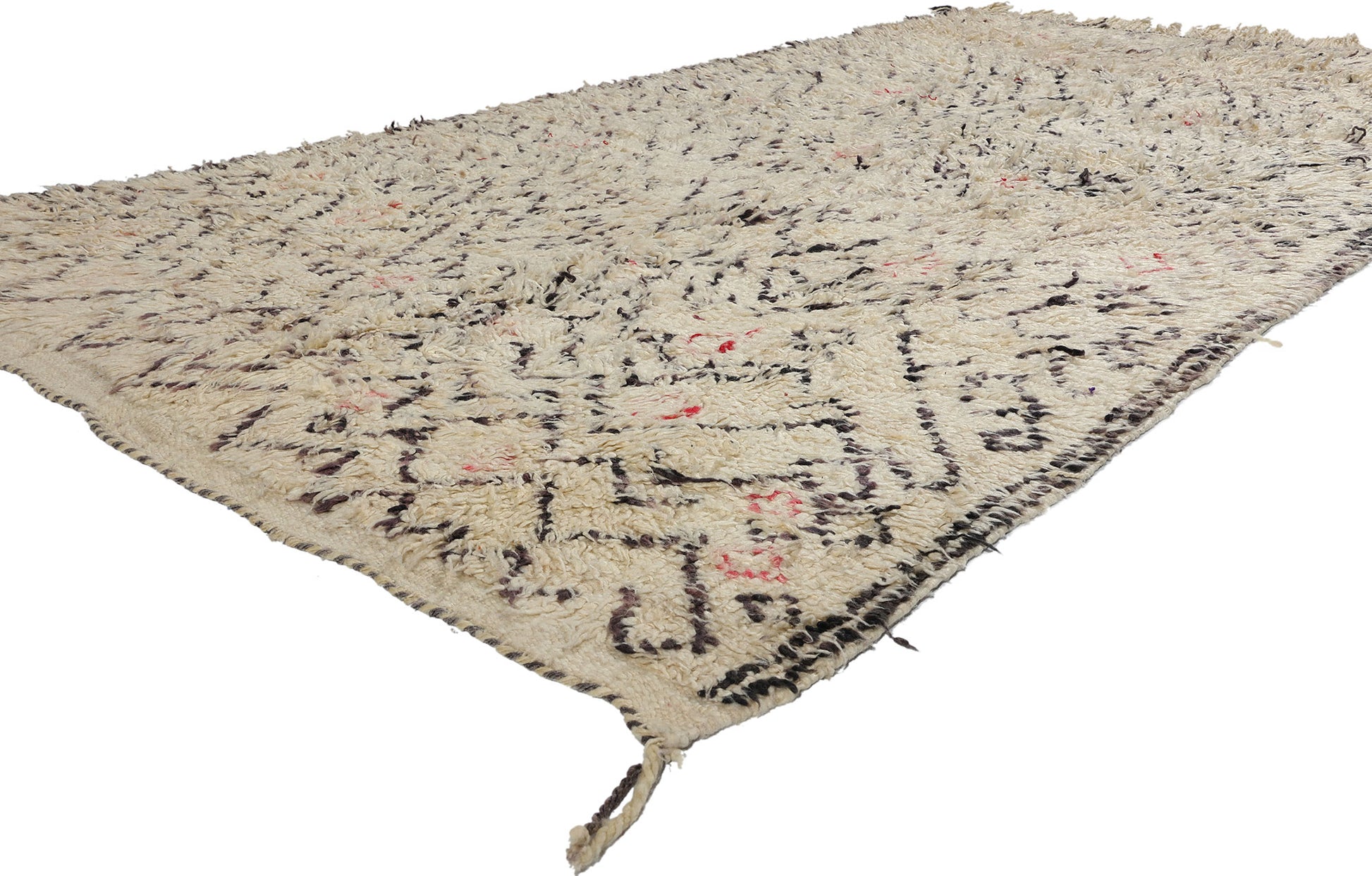 5 x 9 Vintage Neutral Moroccan Azilal Rug 21724