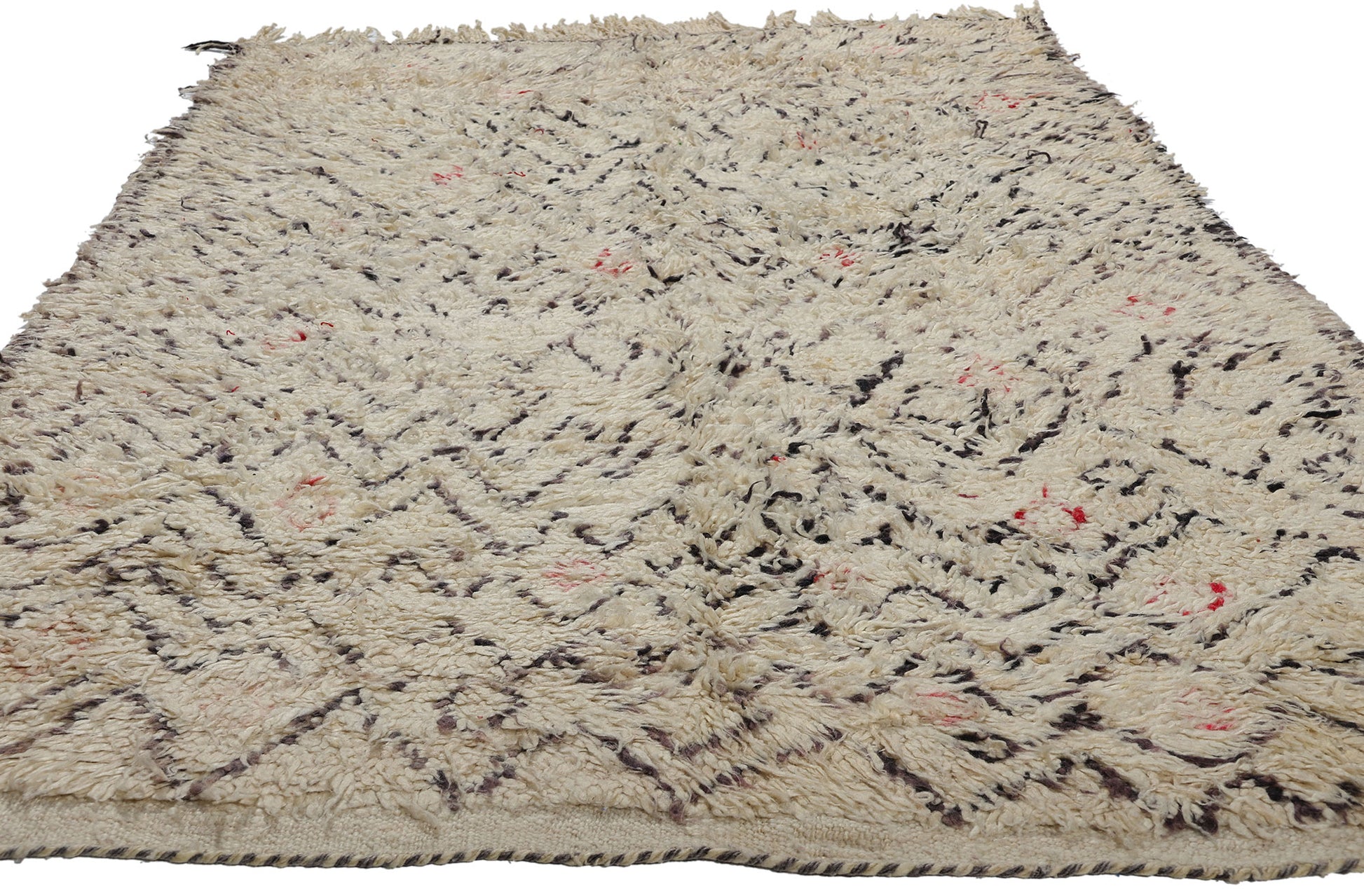 5 x 9 Vintage Neutral Moroccan Azilal Rug 21724