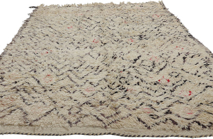 5 x 9 Vintage Neutral Moroccan Azilal Rug 21724