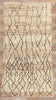 5 x 9 Vintage Neutral Moroccan Azilal Rug 21380