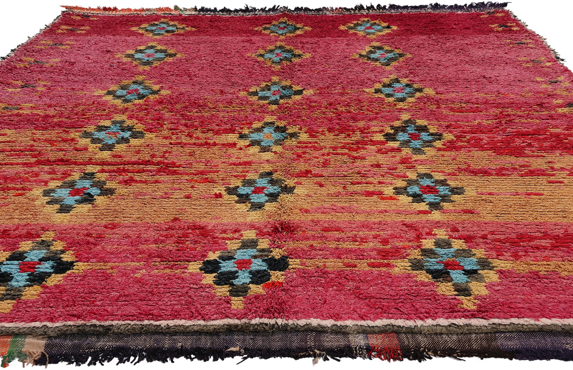 6 x 7 Vintage Pink Moroccan Azilal Rug 21740