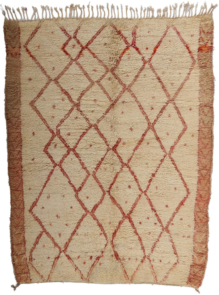 6 x 7 Vintage Moroccan Azilal Rug 21781