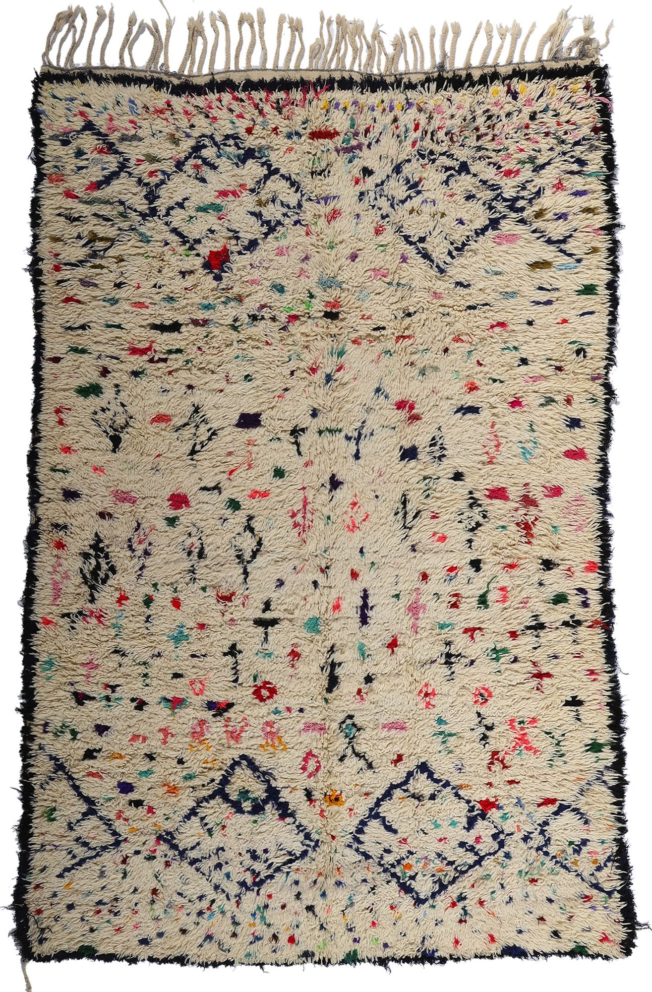 6 x 9 Colorful Vintage Moroccan Azilal Rug 21799