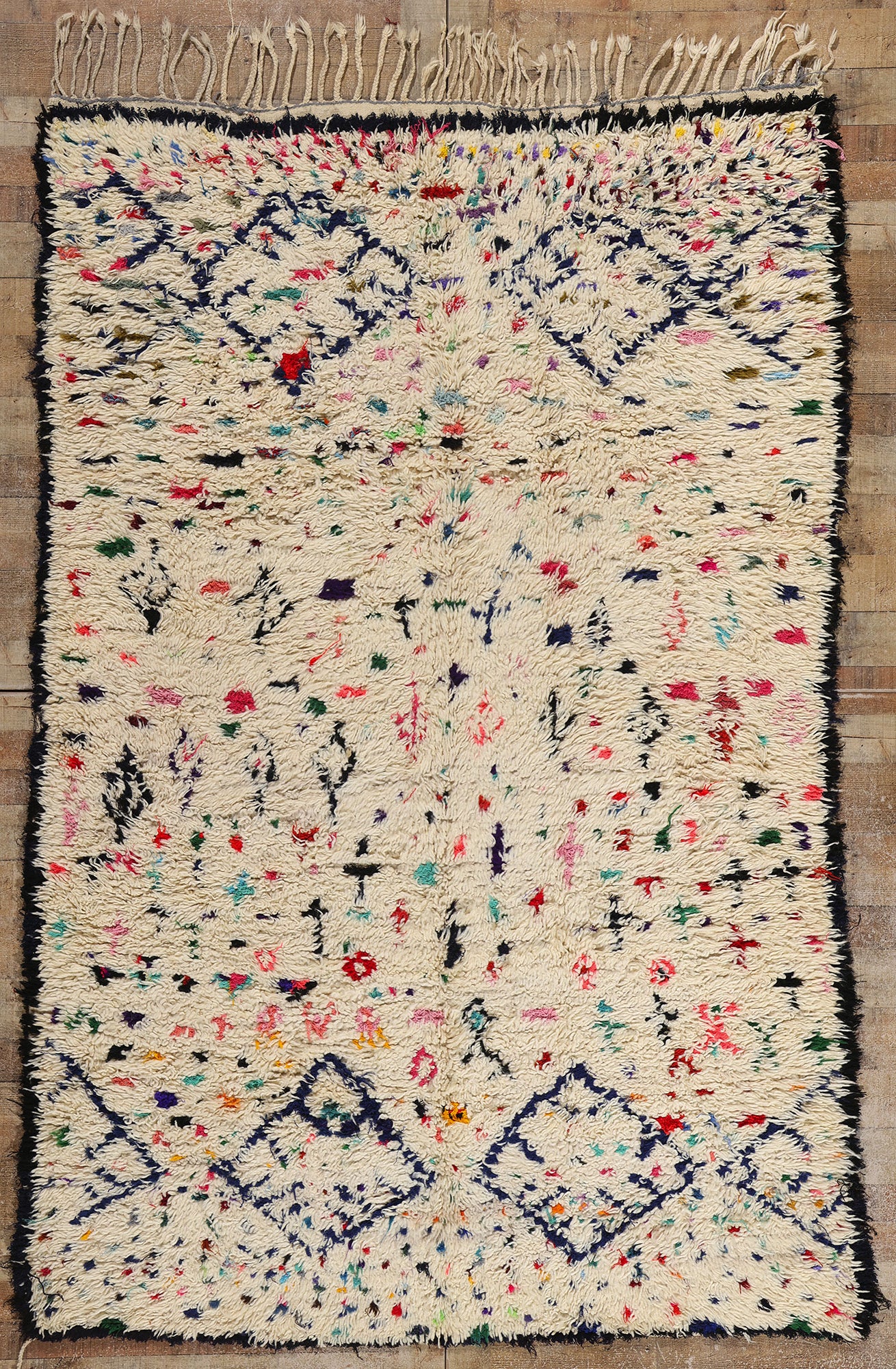 6 x 9 Colorful Vintage Moroccan Azilal Rug 21799