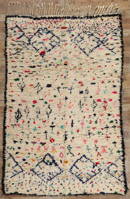 6 x 9 Colorful Vintage Moroccan Azilal Rug 21799